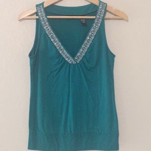 New York & Company Embellished Tank Top